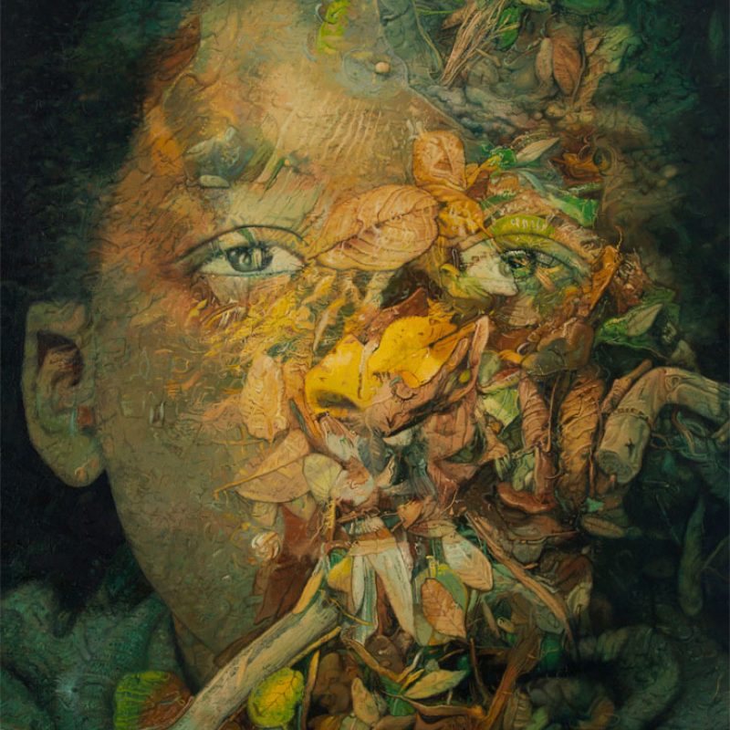 Green Man V, 48" x 36", Oil on canvas, 2023